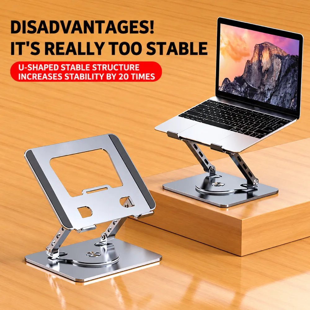 Laptop | Tablet Stand For Upto 17 Inch Silver (Metal) view 2